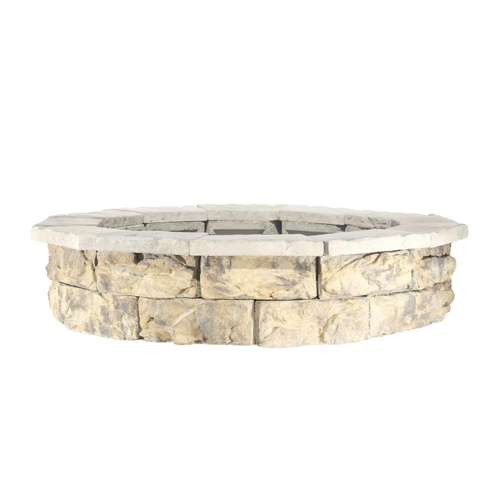 Mutual Materials Stonehenge 58 in. x 16 in. Concrete Fire Pit Kit in