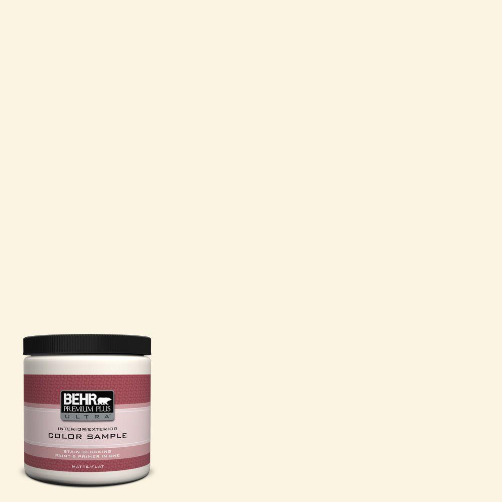 Behr Premium Plus Ultra 8 Oz 350e 1 Moonlight White Matte Interior 350e 1 Moonlight White Matte Interior Exterior Paint And Primer In One Sample