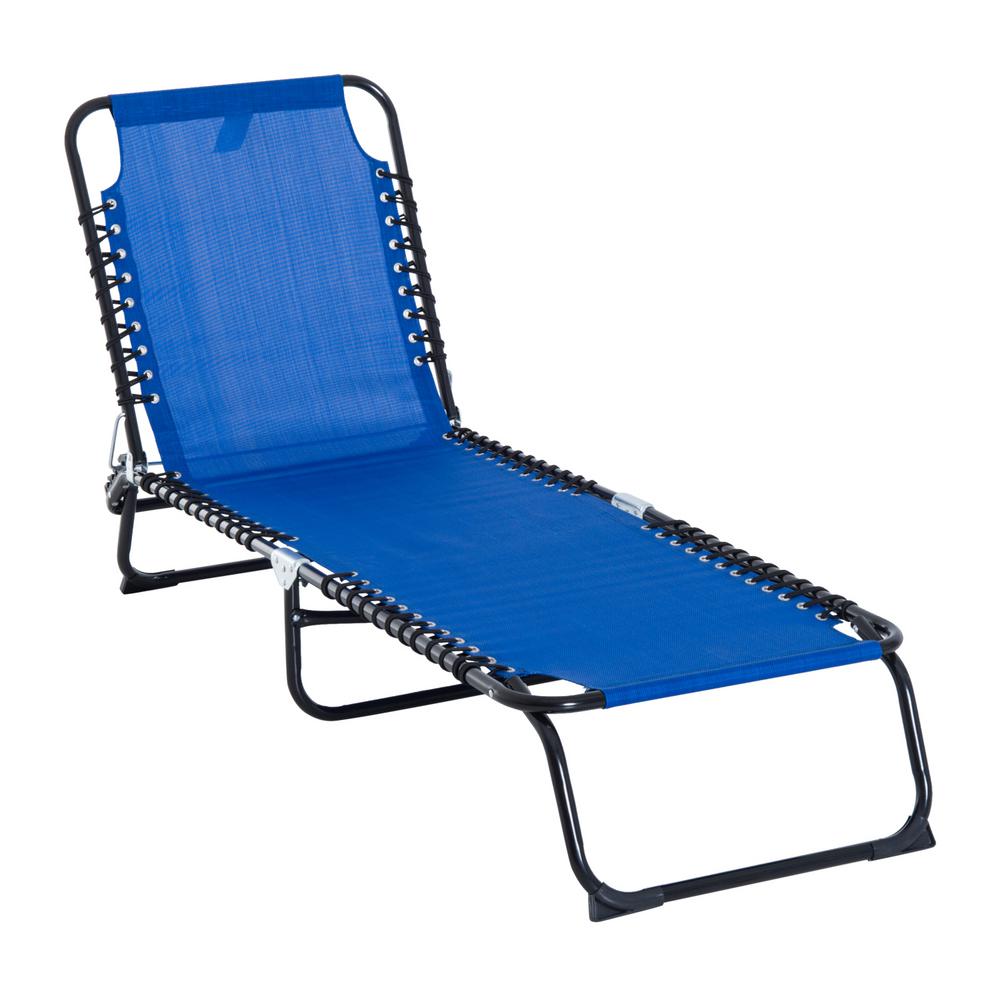 outsunny folding sun lounger