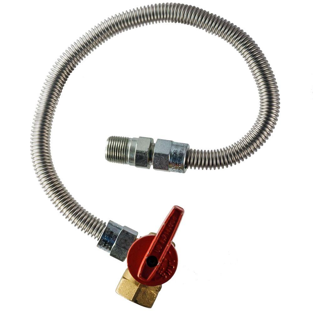HomeFlex Heater Connector 3//8MIP x 1//2 FIP Gas Valve x 12 HFHC-7K-12