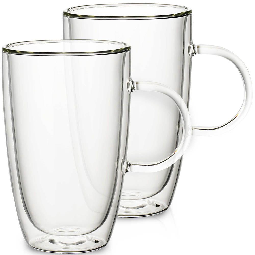 large glass latte mugs