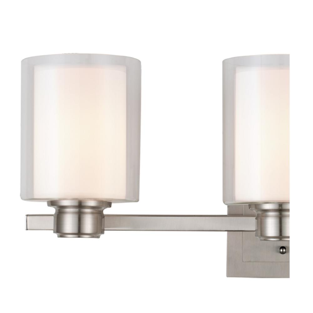 Design House Oslo 3 Light Brushed Nickel Vanity 556159 The Design House Oslo 3 Light Brushed