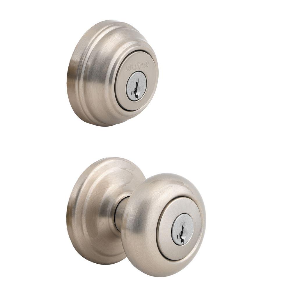 interior door knob with combination lock