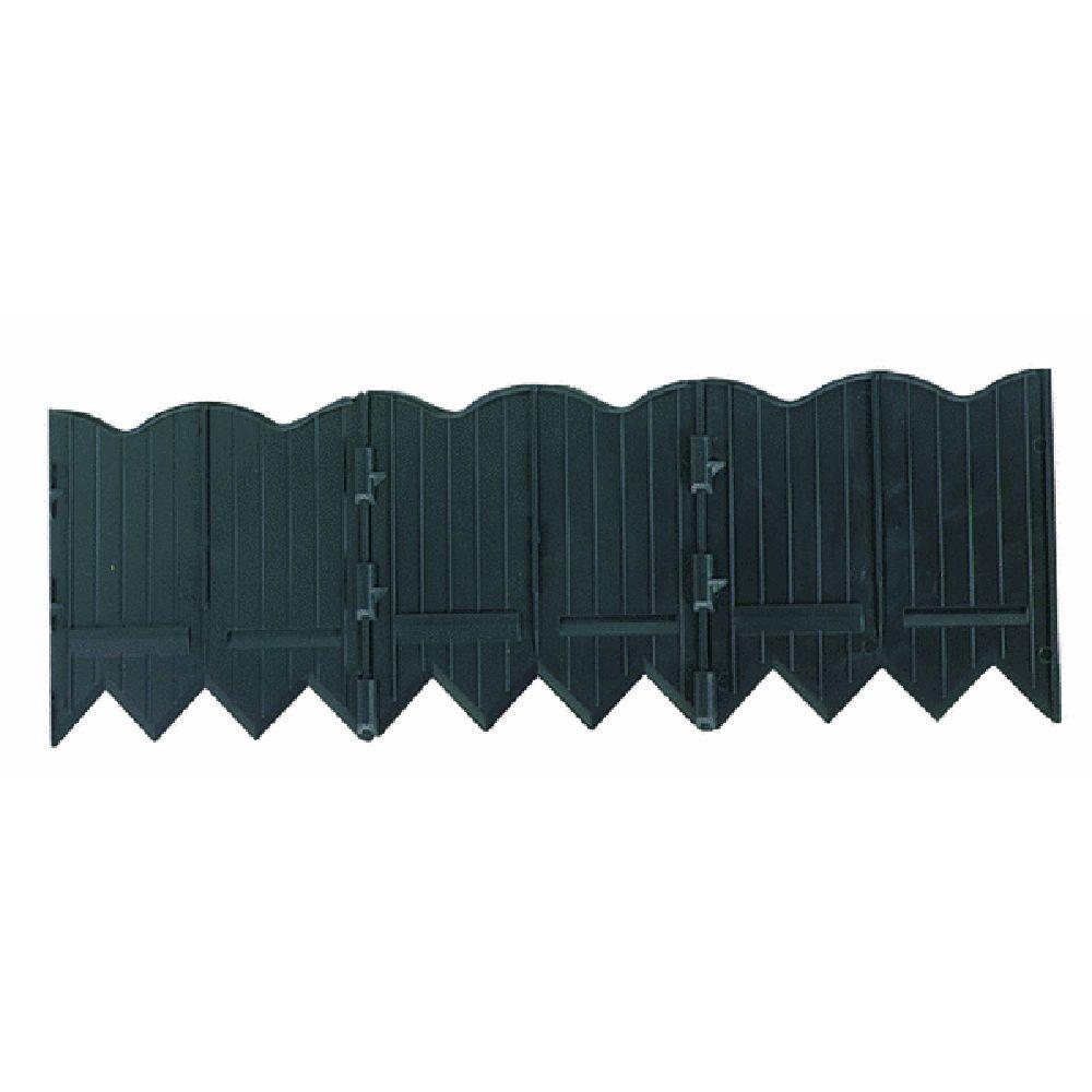 Plastic Edging The Home Depot Border Master 20 Ft Recycled Plastic Poundable Landscape Lawn Edging