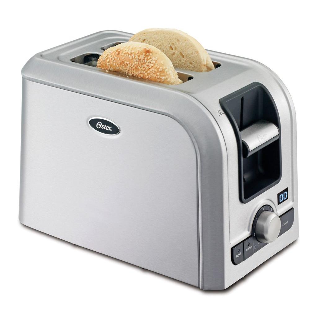2-Slice Brushed Stainless Steel Toaster