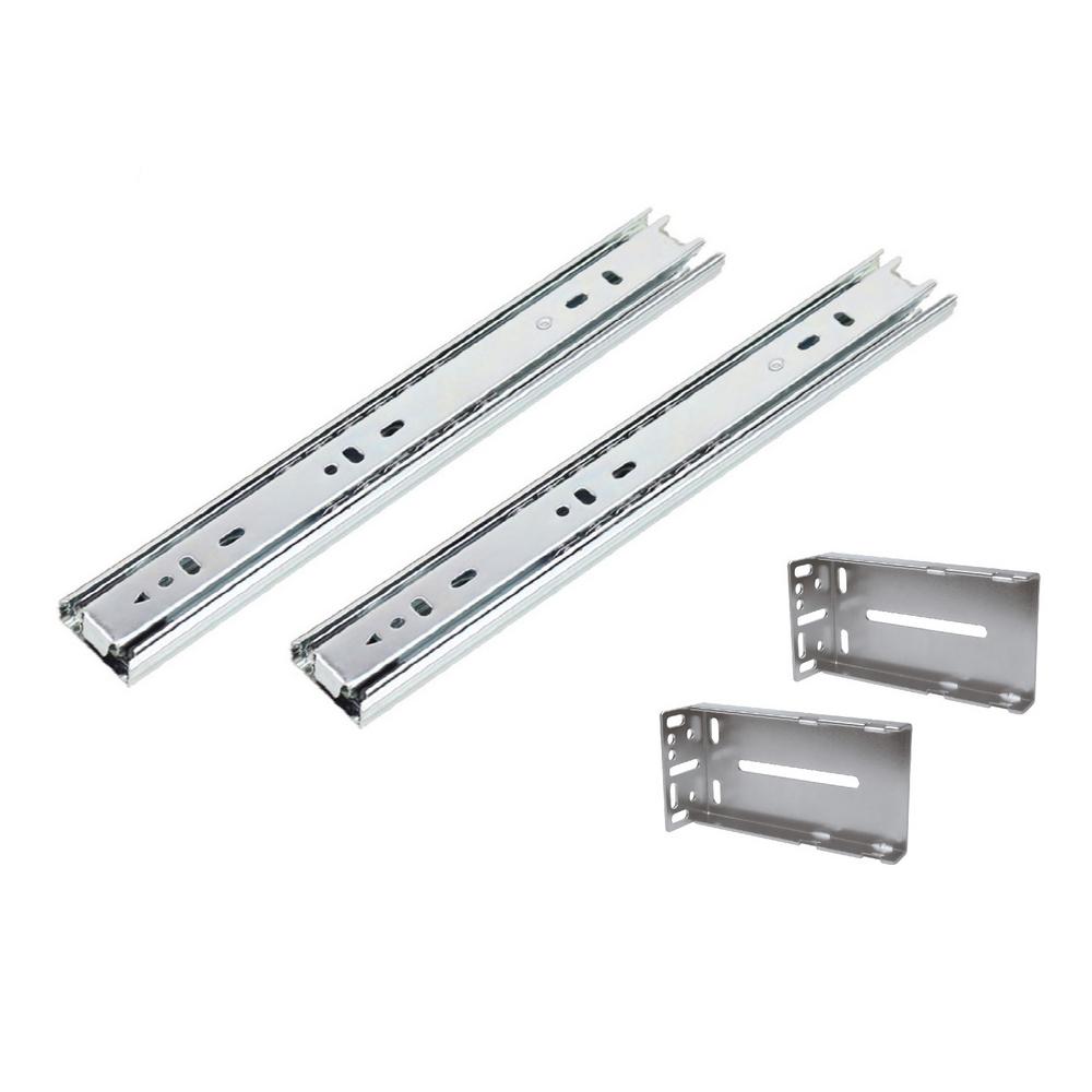 Capacity Full Extension Heavy Duty 36 in. Drawer Slide 500 lb Zinc