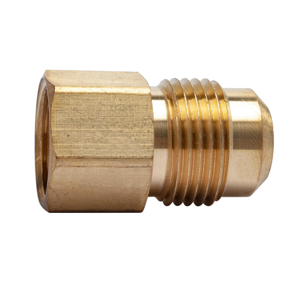 LTWFITTING 5/8 in. OD Flare x 1/2 in. FIP Brass Adapter Fitting (5-Pack ...