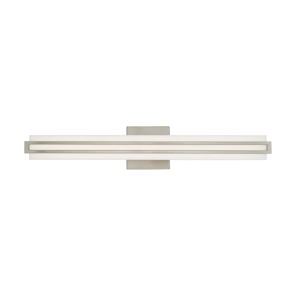 Livex Lighting Fulton 4.375 in. Brushed Nickel LED Vanity Light Bar1019391 The Home Depot