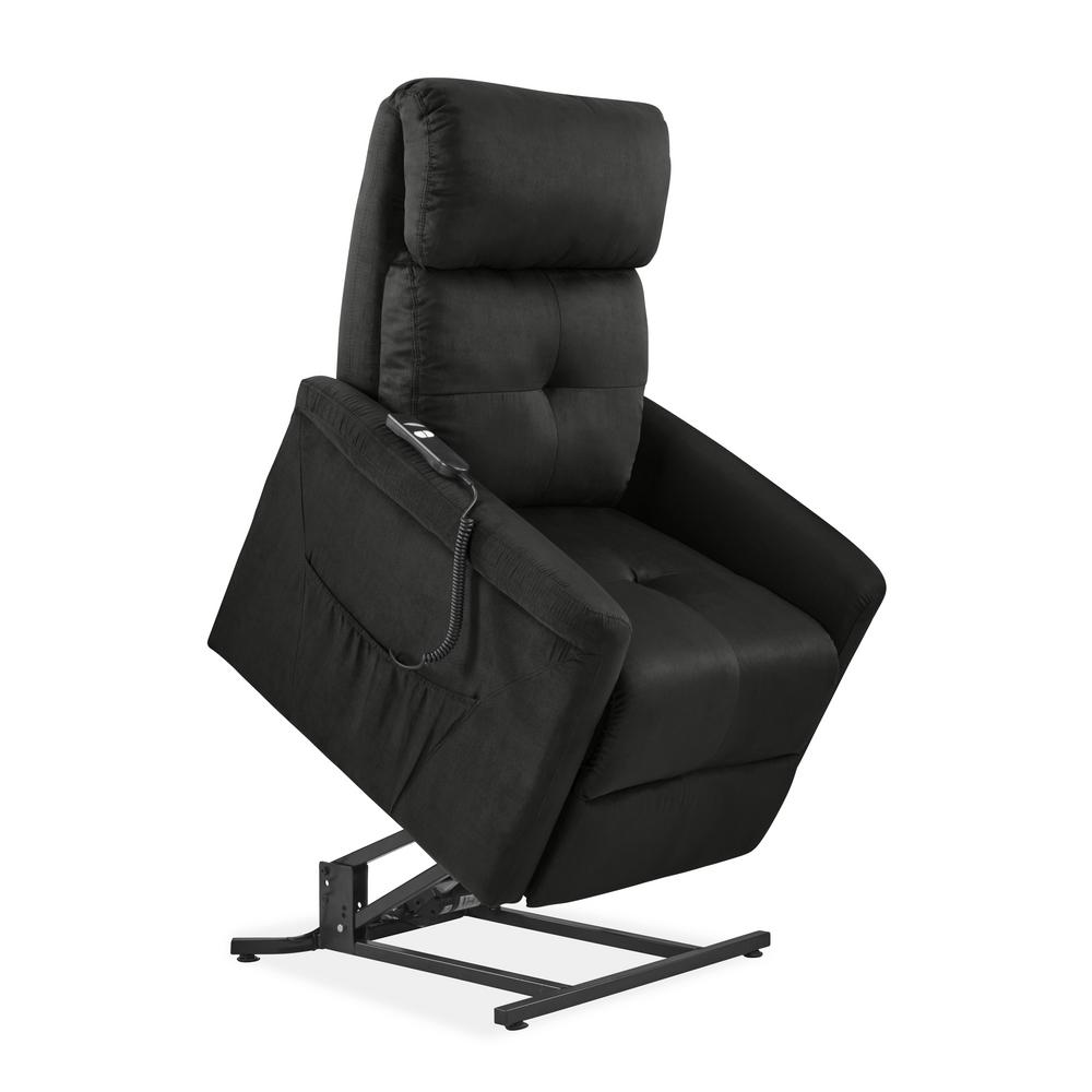 Prolounger Gray Microfiber Power Recline And Lift Chair Rcl43 Aaa16 Lt The Home Depot