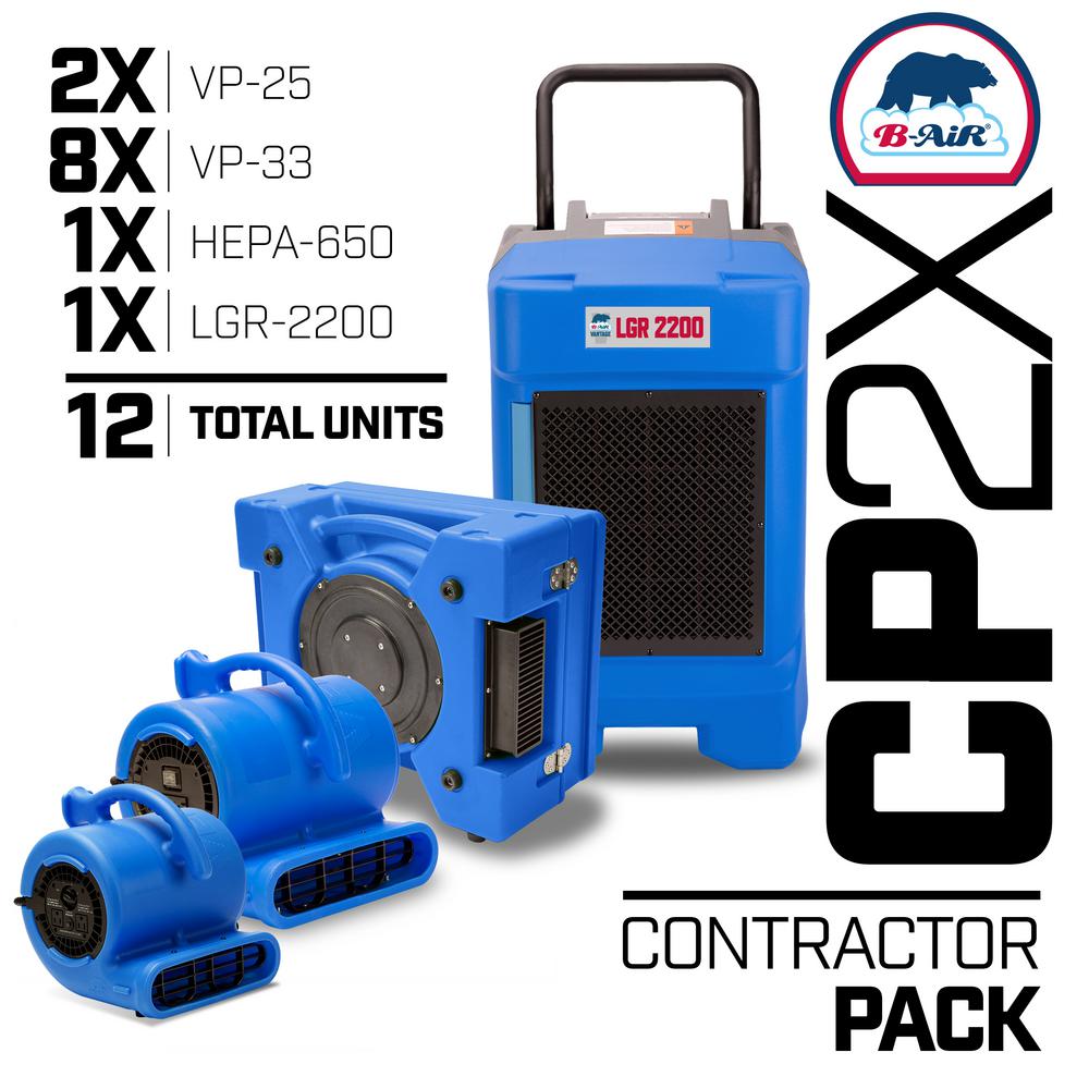 BAir CP2X Water Damage Restoration Contractor Pack 1 LGR Commercial