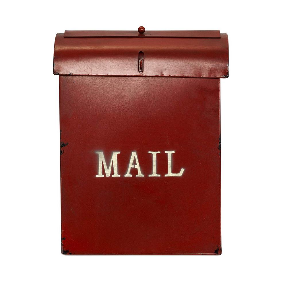 Adirhome Rustic Red Velvet Bird Feeder Design Mailbox 303 02 The