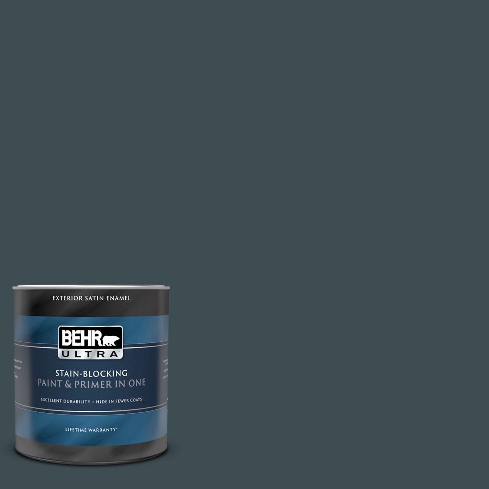 BEHR ULTRA 1 Qt. #S440-7 Thermal Satin Enamel Exterior Paint And Primer ...