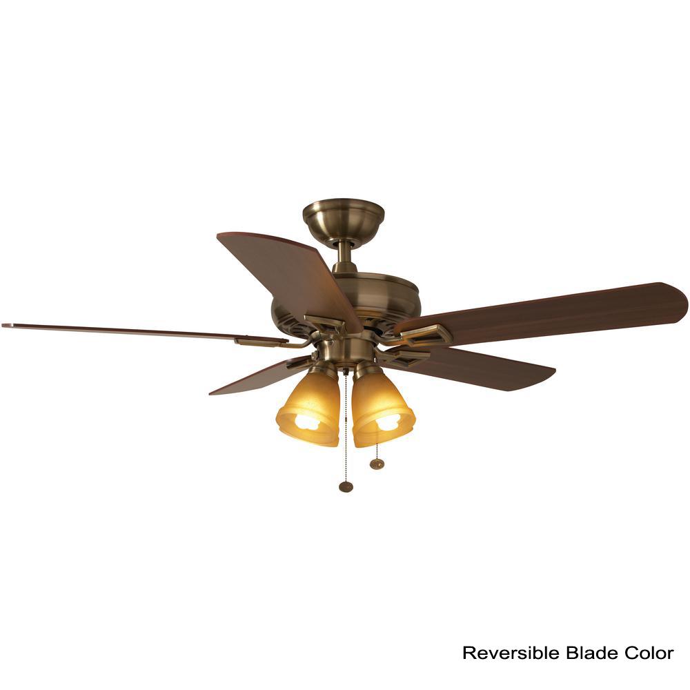 Hampton Bay Lyndhurst 52 in Antique Brass Ceiling Fan Replacement Parts