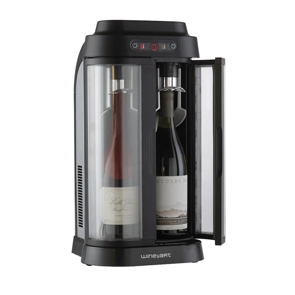 Wine Enthusiast Eurocave Wine Art 2 Bottle Wine Chiller And Preservation System 251 09 51 The Home Depot
