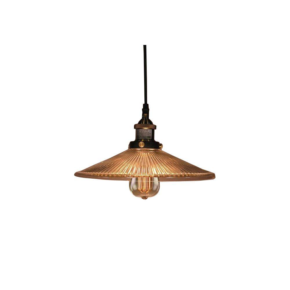 Edison Shiloh Collection 1Light Antique Bronze Indoor Hanging Lamp