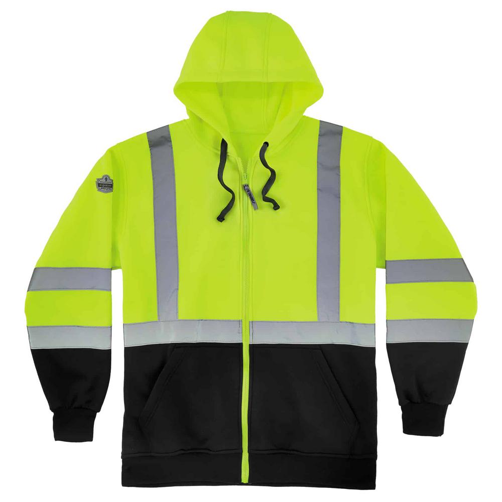 carhartt hi vis hooded sweatshirt