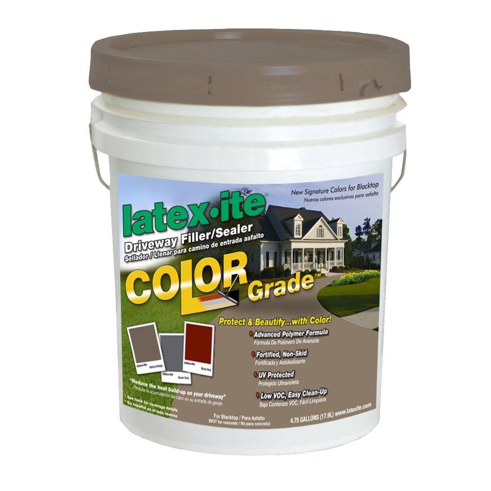 Latexite 4.75 Gal. Color Grade Blacktop Driveway Filler/Sealer in