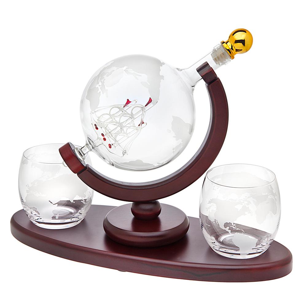 Godinger 28.74 oz. Globe Crystal Decanter and 2-Piece DOF Whiskey Glass Set was $79.5 now $45.0 (43.0% off)