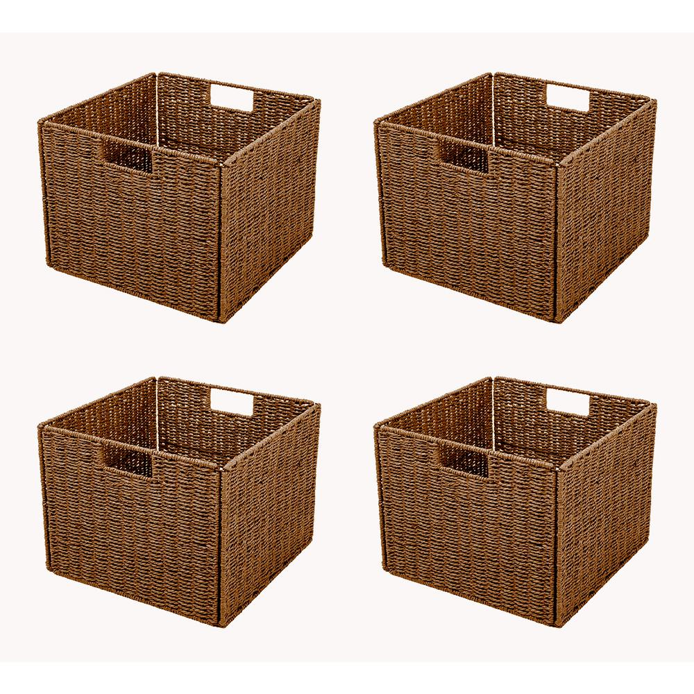 Wicker Bins & Baskets Cube Storage & Accessories The Home Depot