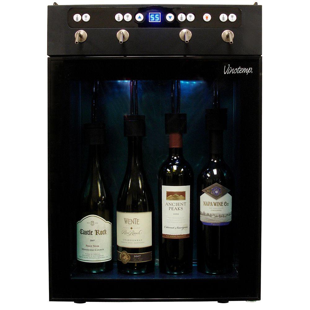 Vinotemp 4Bottle Wine Dispenser and PreserverVTWINEDISP4 The Home