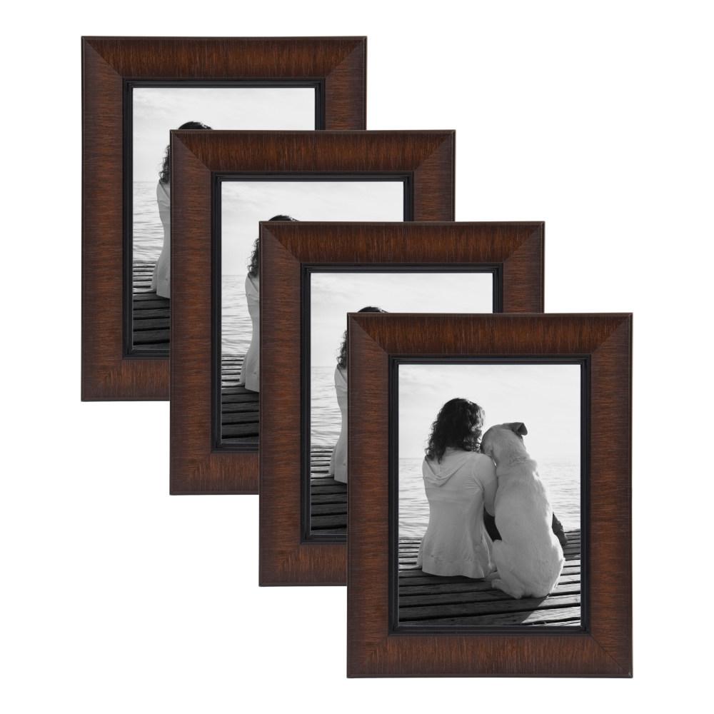 Designovation Lynnwood 5x7 Black Picture Frame Set Of 4