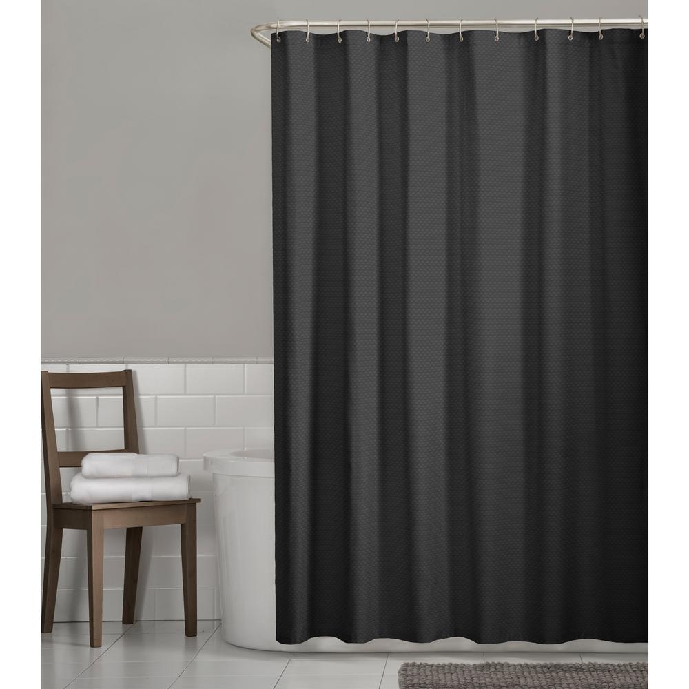 Black Shower Curtains Shower Accessories The Home Depot