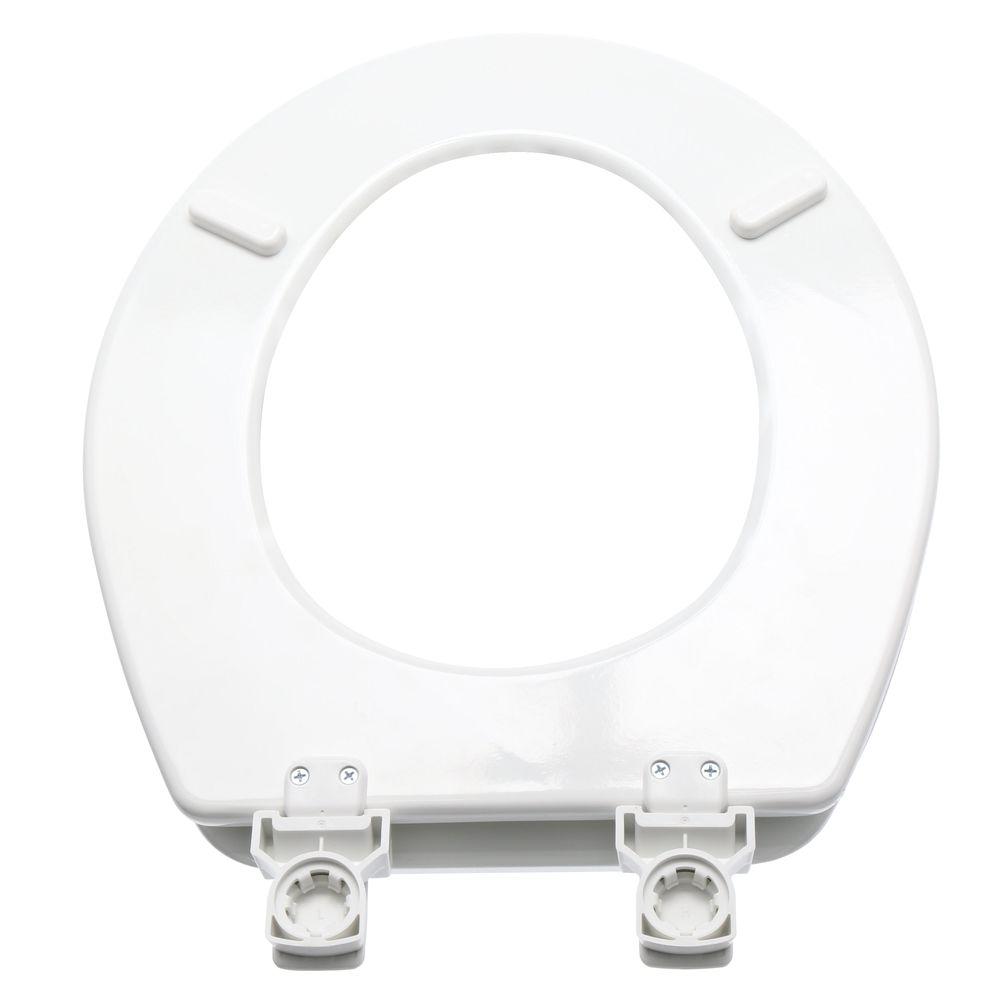 Bemis Lift Off Toilet Bowl STATITE Seat Never Loosens Round Closed Front White 73088146809 eBay