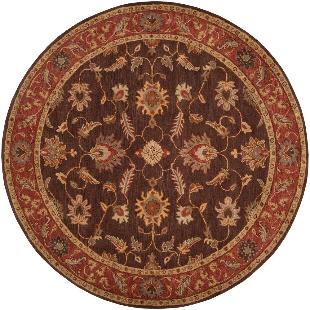 Anji Mountain Kerala Natural Brown Jute 6 ft. x 6 ft. Round Area Rug