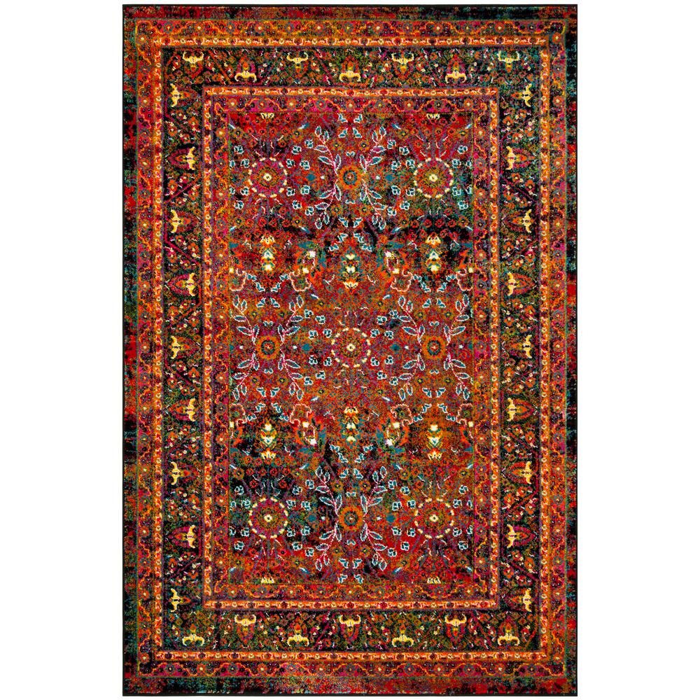 Safavieh Cherokee Red Black 6 Ft X 9 Area Rug