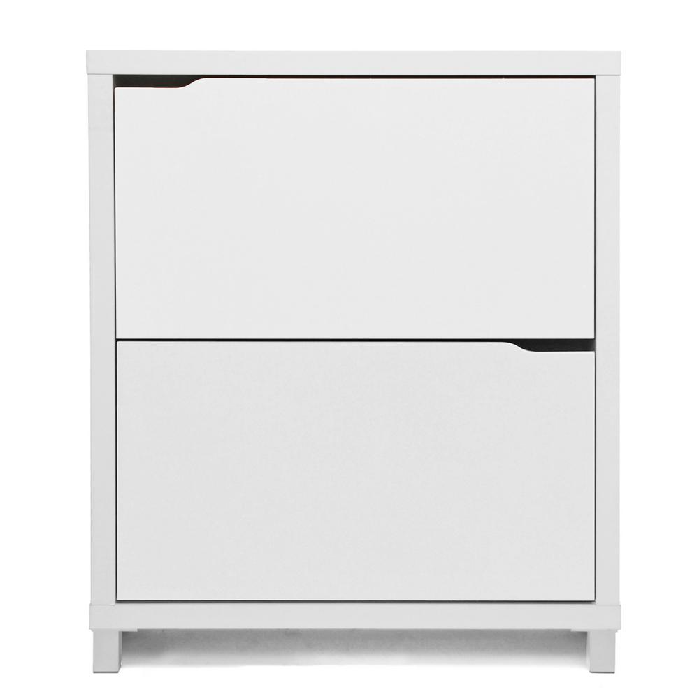 Baxton Studio Simms White Cabinet 28862 4341 Hd The Home Depot