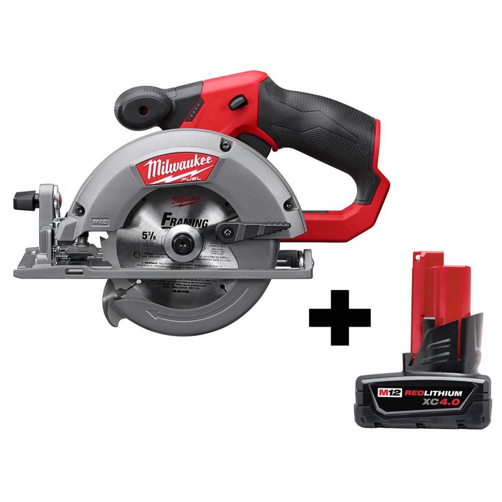 Milwaukee M12 FUEL 12Volt LithiumIon Brushless 53/8 in. Cordless
