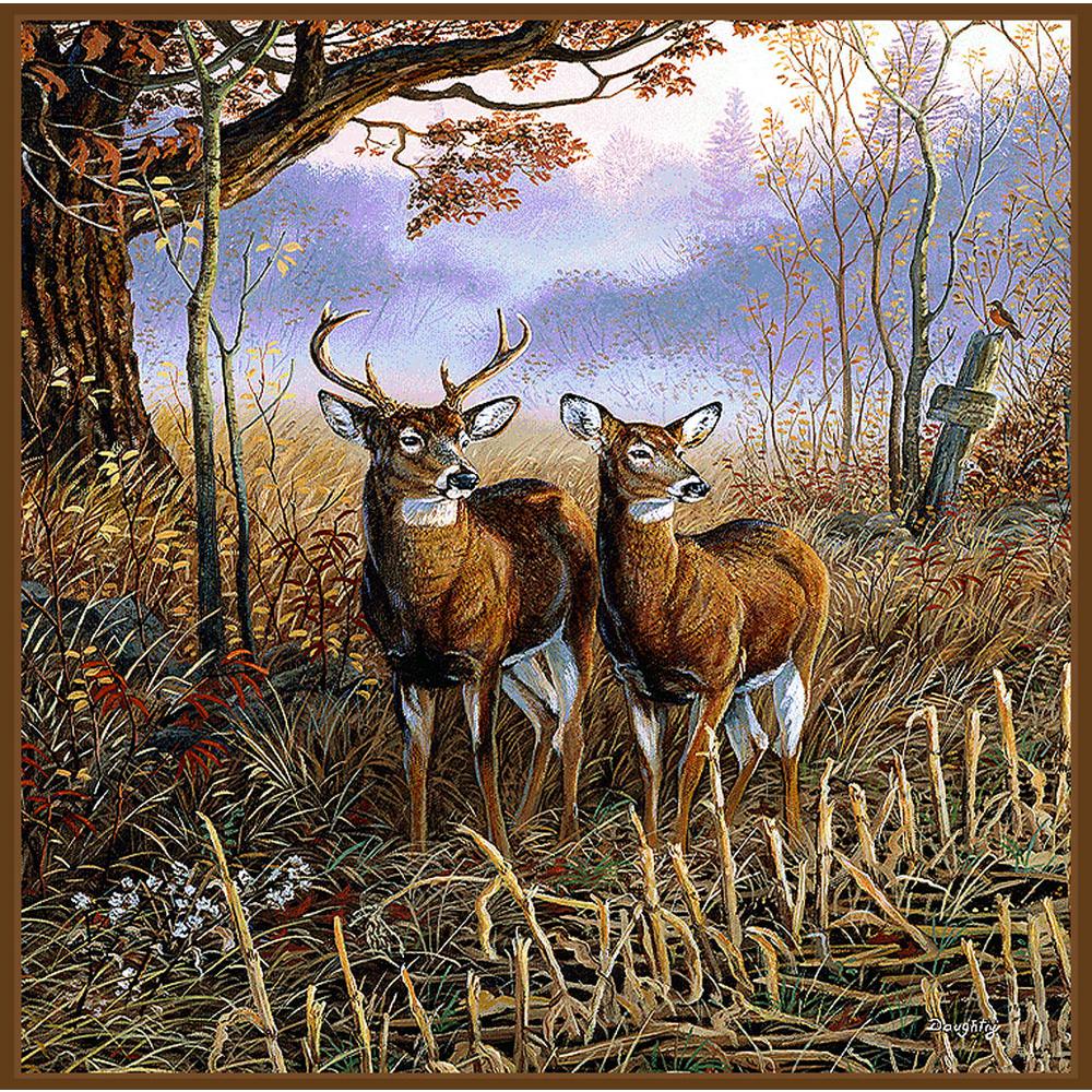 Deer Family MultiColored Throw3750T The Home Depot