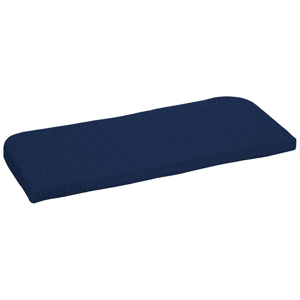 Home Decorators Collection 42 X 18 Sunbrella Spectrum Indigo Outdoor 42 X 18 Sunbrella Spectrum Indigo Outdoor Bench Cushion