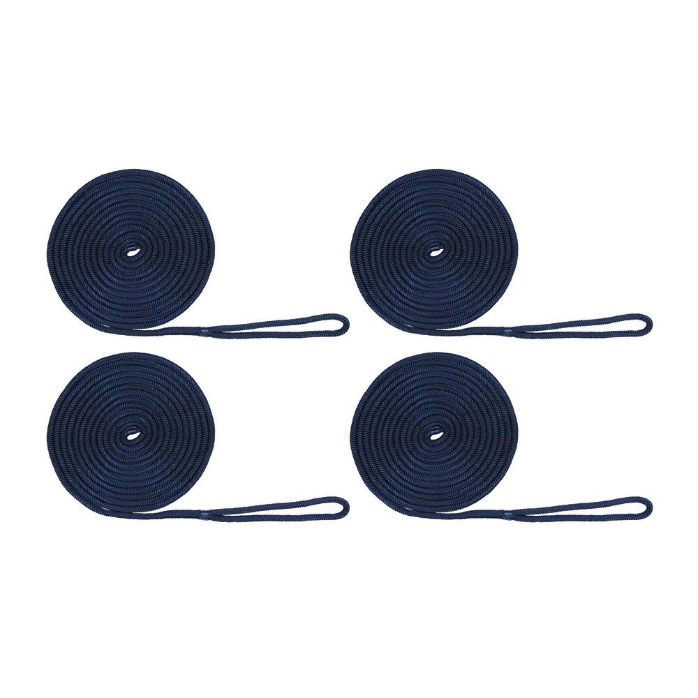 Extreme Max 3008.0238 Blue White 5//8 x 100 Solid Braid MFP Utility Rope