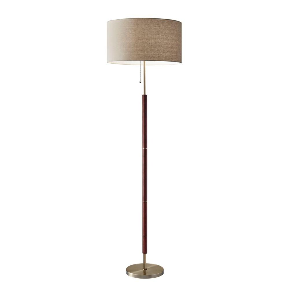 Best Rated Adesso Floor Lamps The Home Depot Metal Floor Lamp