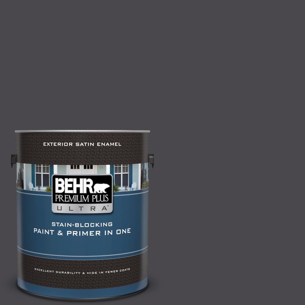 Behr Premium Plus Ultra 1 Gal Ecc 62 2 Cityscape Satin Enamel Exterior Paint And Primer In One
