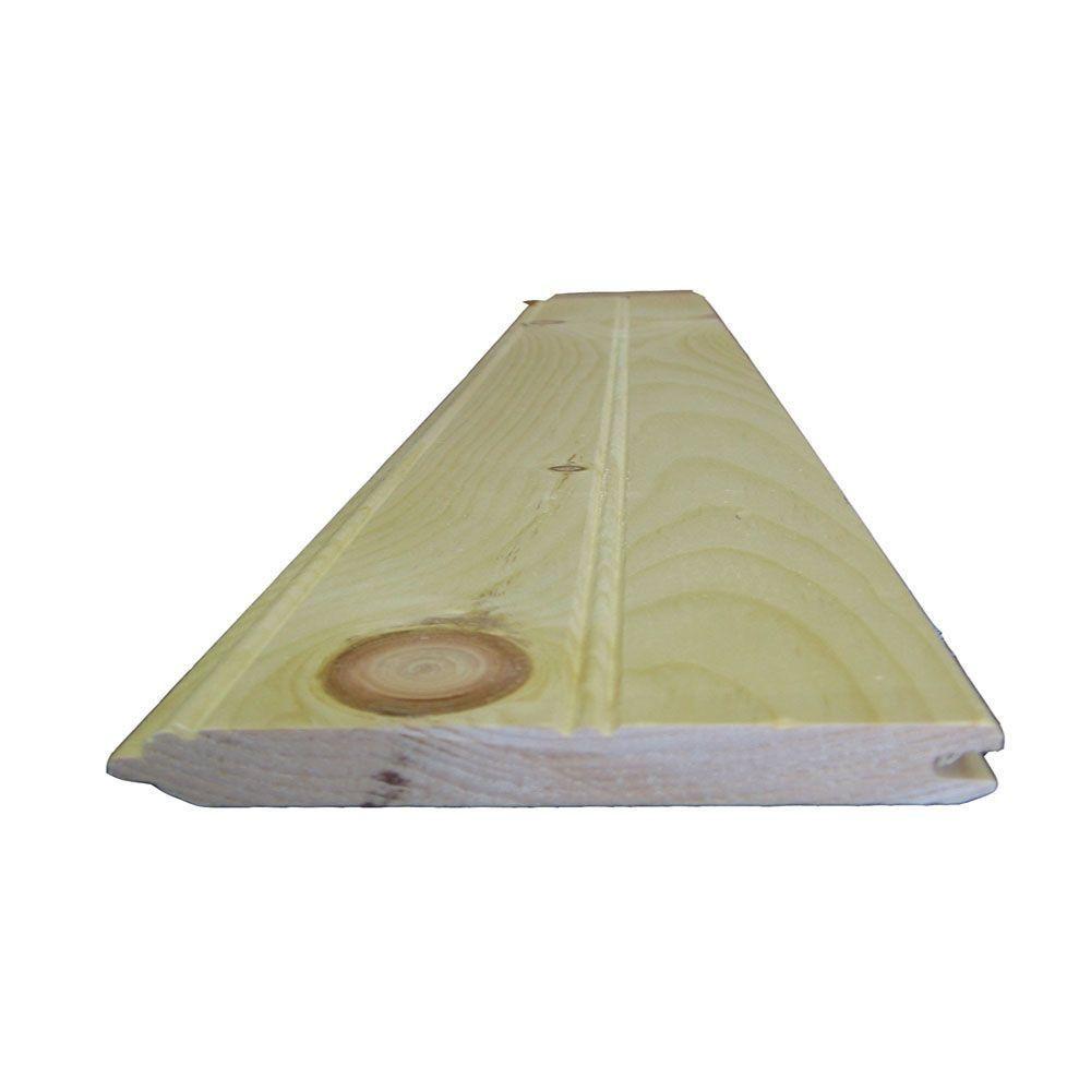 1 In X 6 In X 8 Ft 2 V2s Tongue And Groove Cypress Board