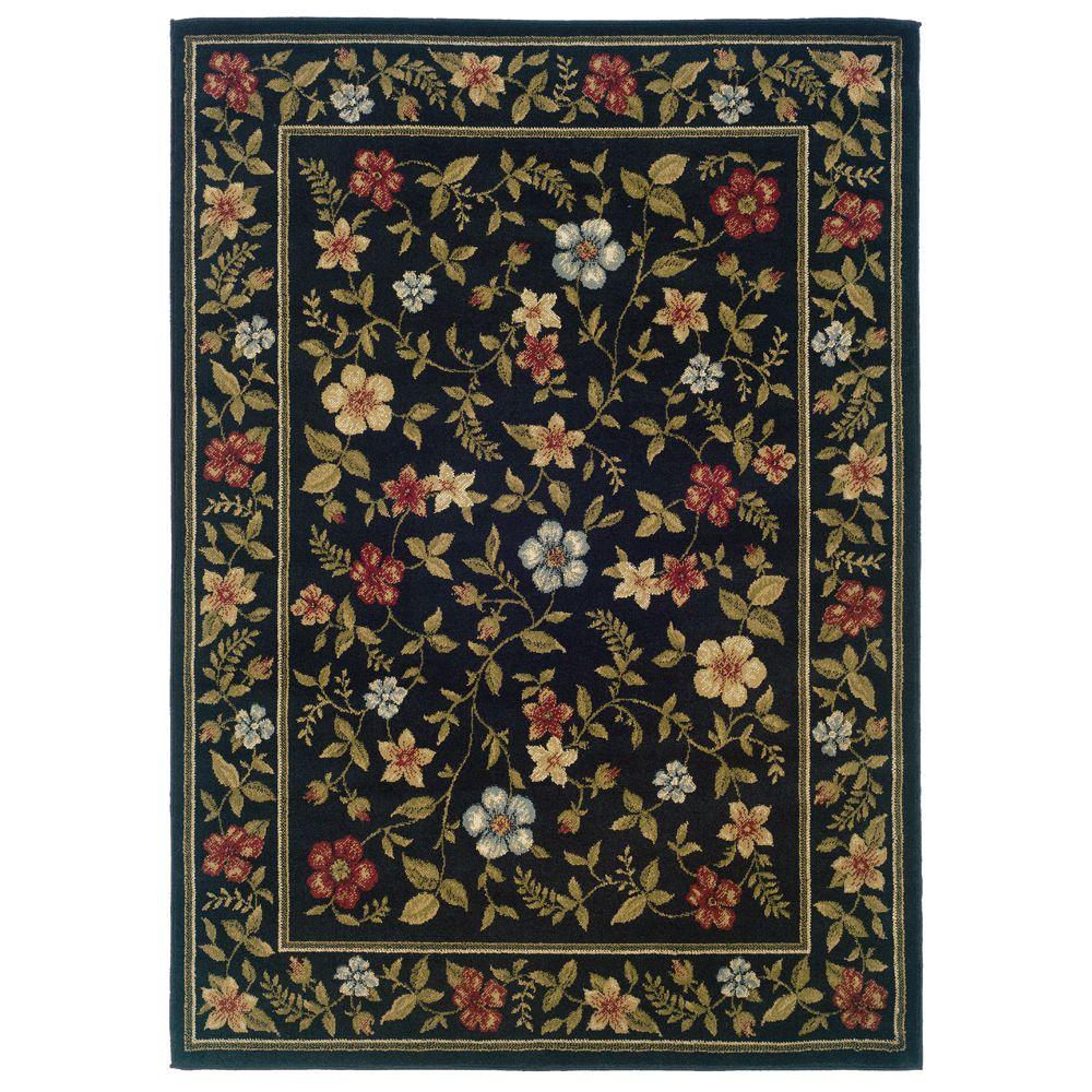Oriental Weavers Evanston Gabriel Black 8 ft. x 10 ft. Area Rug288908