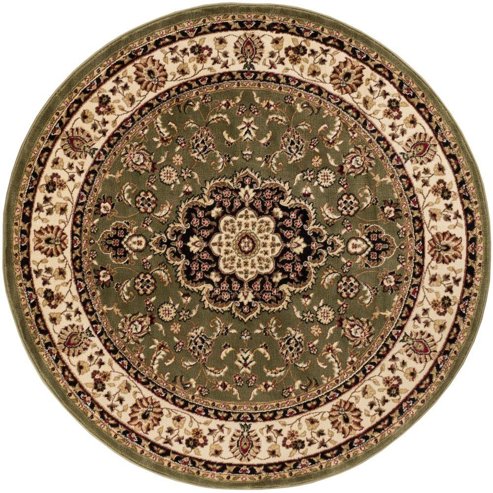 Well Woven Barclay Medallion Kashan Green 7 ft. 10 in. x 7 ft. 10 in ...