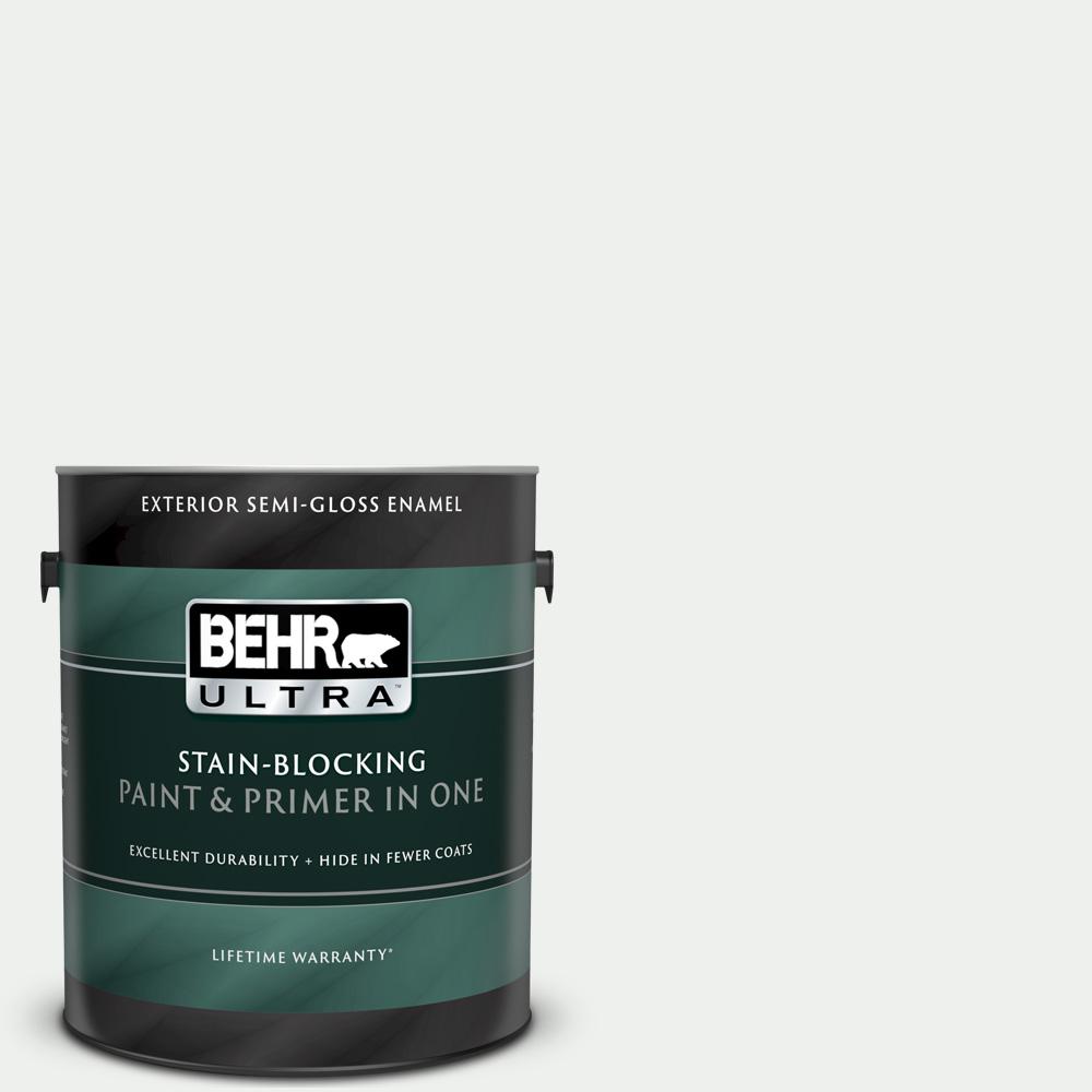 BEHR ULTRA 1 gal. 57 Frost SemiGloss Enamel Exterior Paint and Primer