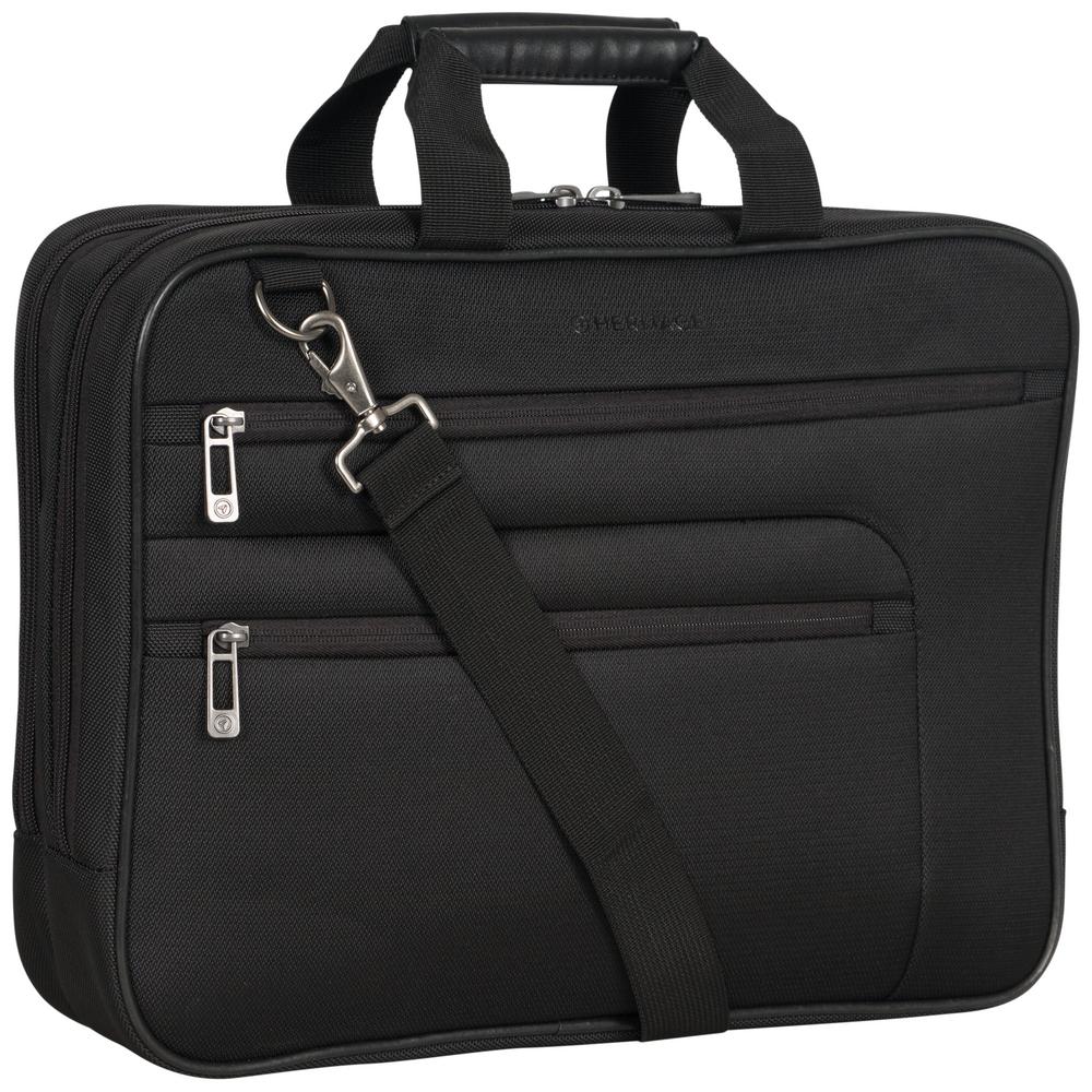 Heritage Black Multi Pocket 1680d Polyester Dual Compartment 17in Heritage Black Multi Pocket 1680d Polyester Dual Compartment 17in Laptop Case Business Computer