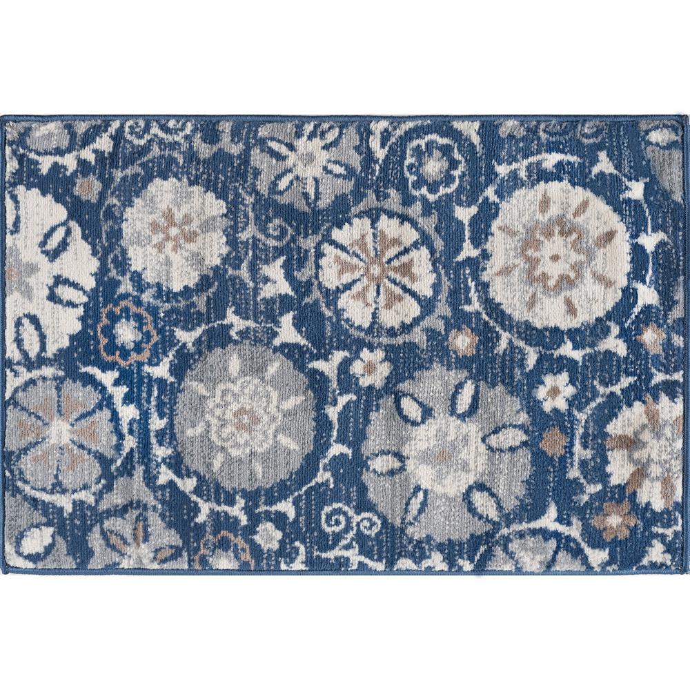 Tayse Rugs Madison Navy 2 ft. x 3 ft. Scatter Area Rug-MDN3107 2x3 ...