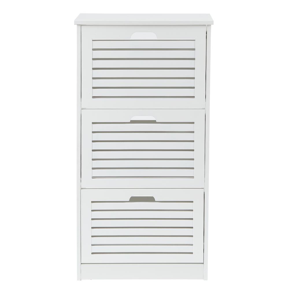 Luxen Home 42 12 In H White Wood 12 Pair Shoe Storage Cabinet Whif899 The Home Depot