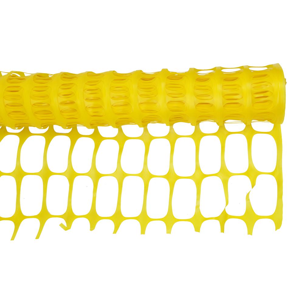 Boen 4 Ft X 100 Ft Yellow Construction Snow Safety Barrier Fence Sf 4102 The Home Depot
