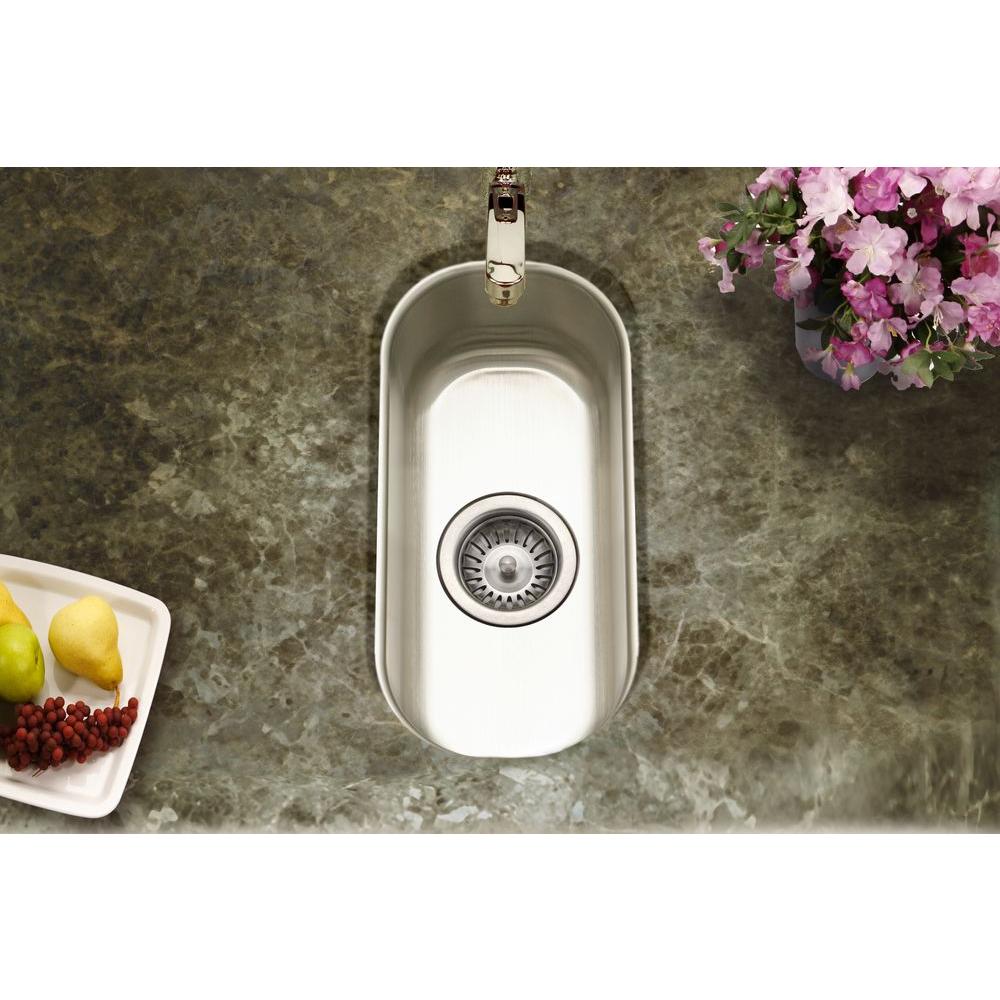Single Basin Sink Undermount Compact Bar Stainless Steel Flat Single Basin Sink Undermount Compact Bar Stainless Steel Flat Bottom 9 In Ebay
