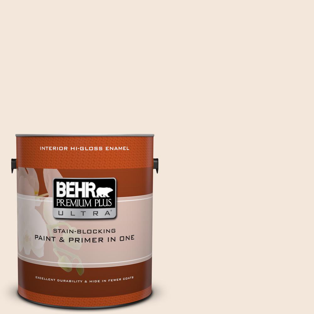 Behr Premium Plus Ultra 1 Gal Ecc 55 2 Adobe White Hi Gloss Enamel Ecc 55 2 Adobe White Hi