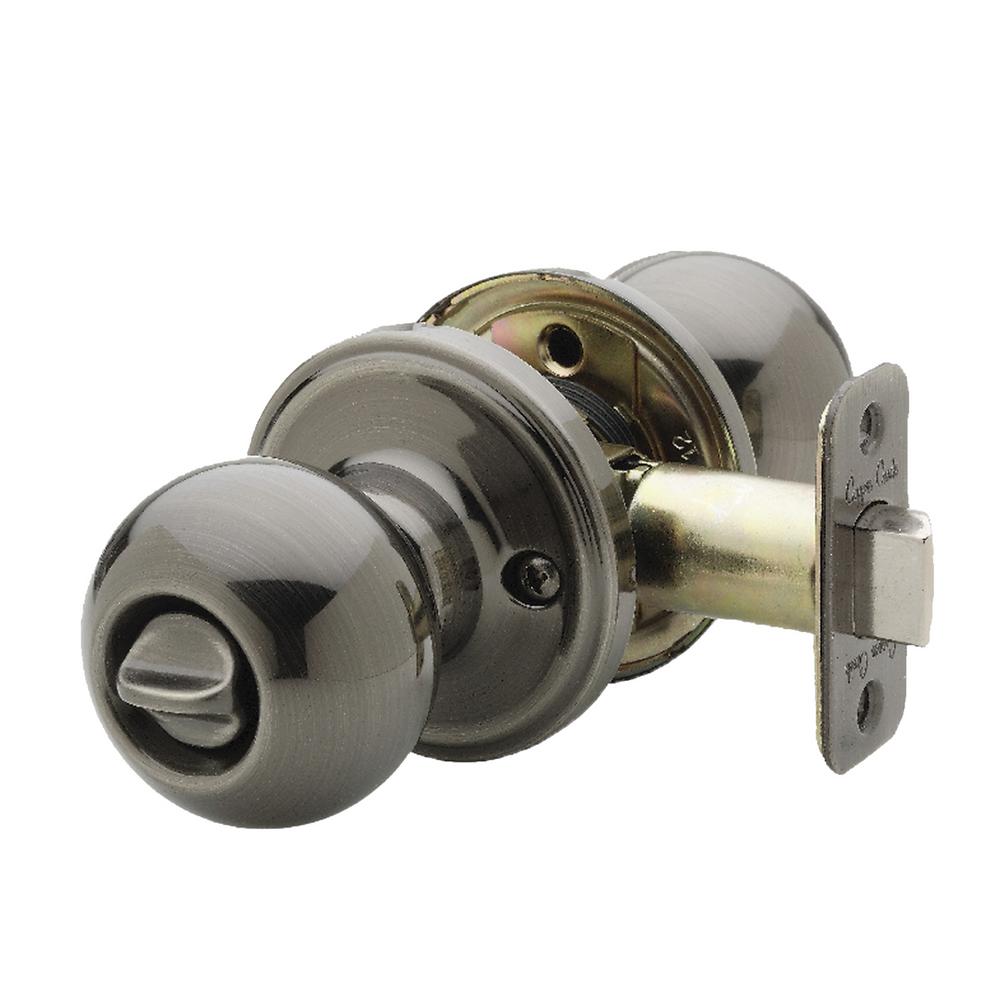 Copper Creek Ball Antique Nickle Privacy Bed/Bath Door KnobBK2030AN