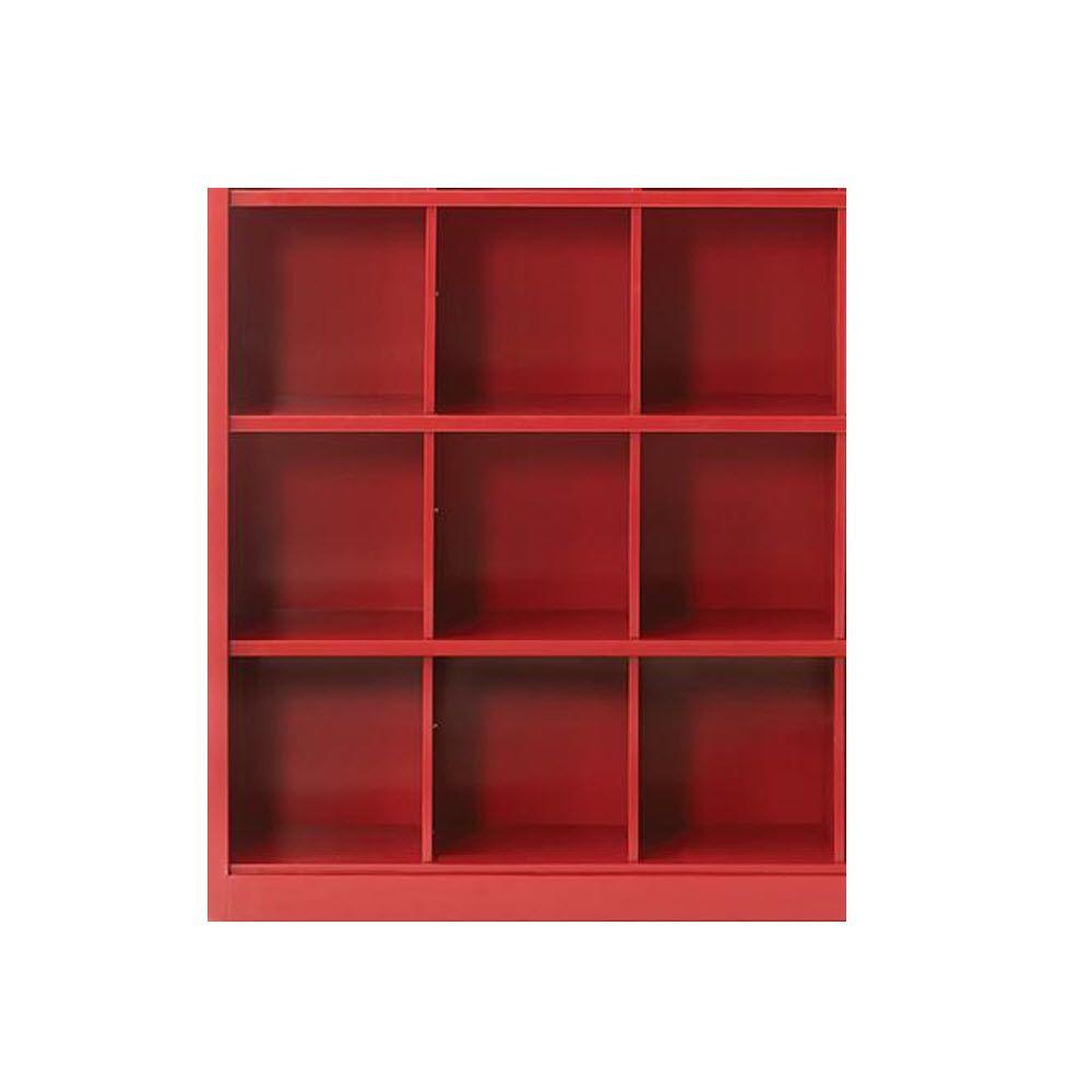 Home Decorators Collection Lachlan 40.5 in. x 46 in. Red 9Cube Storage