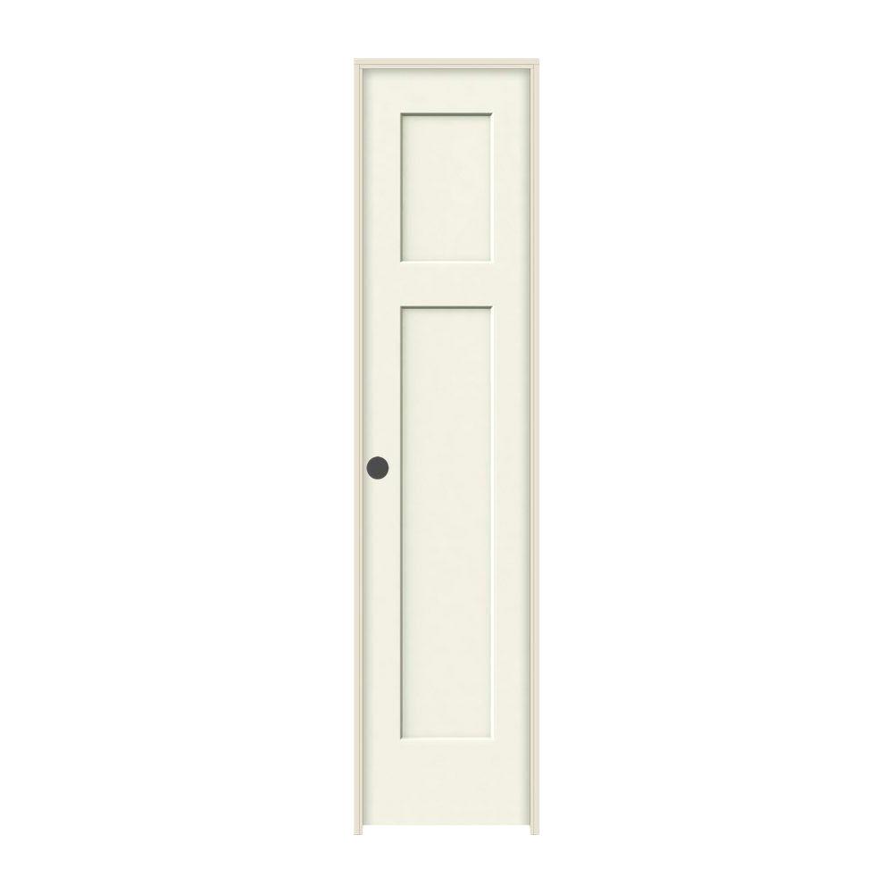 Jeld Wen 18 In X 80 In Craftsman Vanilla Painted Right Hand Smooth Solid Core Molded Composite Mdf Single Prehung Interior Door