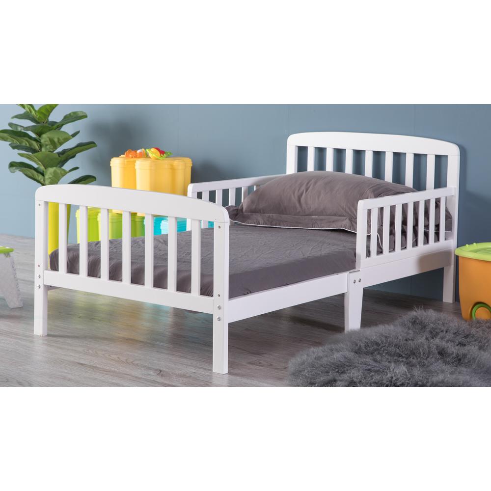 kids white wooden bed